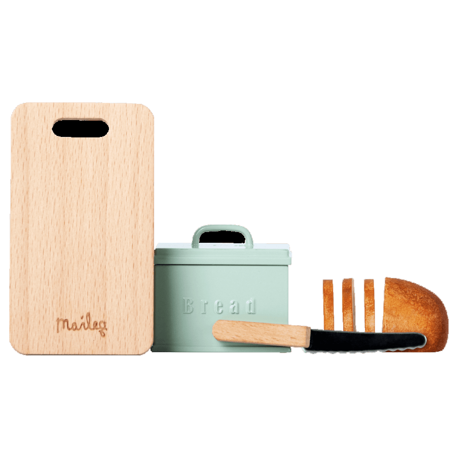 Maileg Miniature Bread Box with Cutting Board & Knife - I Want That Present