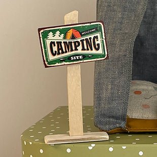 Miniature 'Camping Site' Wooden Sign - I Want That Present