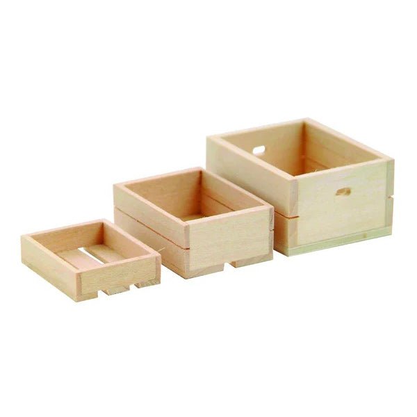 Set of 3 Miniature Crates - I Want That Present