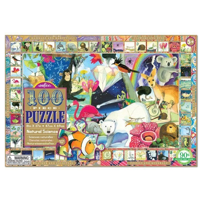 Jigsaw Puzzle - Giant Natural Science (100 Piece) by eeBoo - I Want That Present
