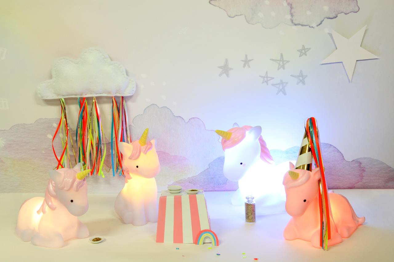 Teeny Tiny White Unicorn Little Night Light - I Want That Present