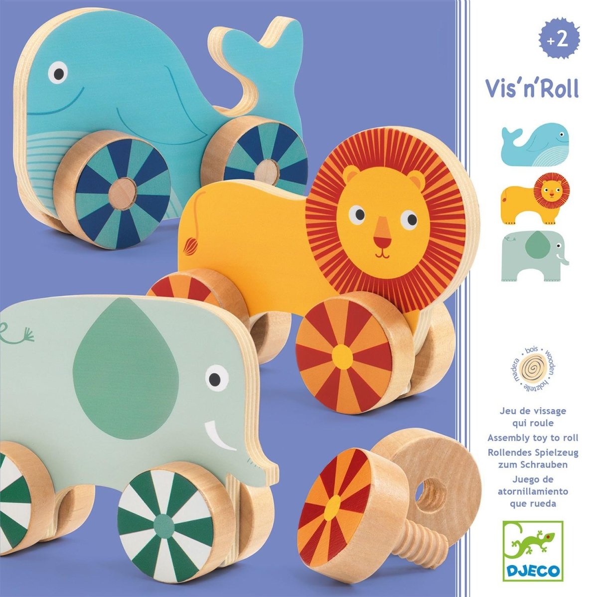 Djeco Construction Toy - Vis'n'roll - I Want That Present