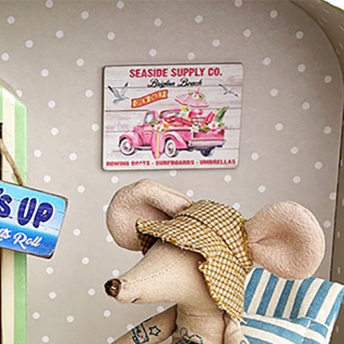 Miniature Wooden Beach Sign - Brighton Beach - I Want That Present