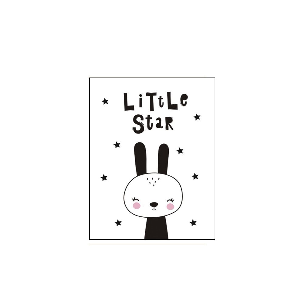 Miniature Wall Art - Little Star Rabbit - I Want That Present