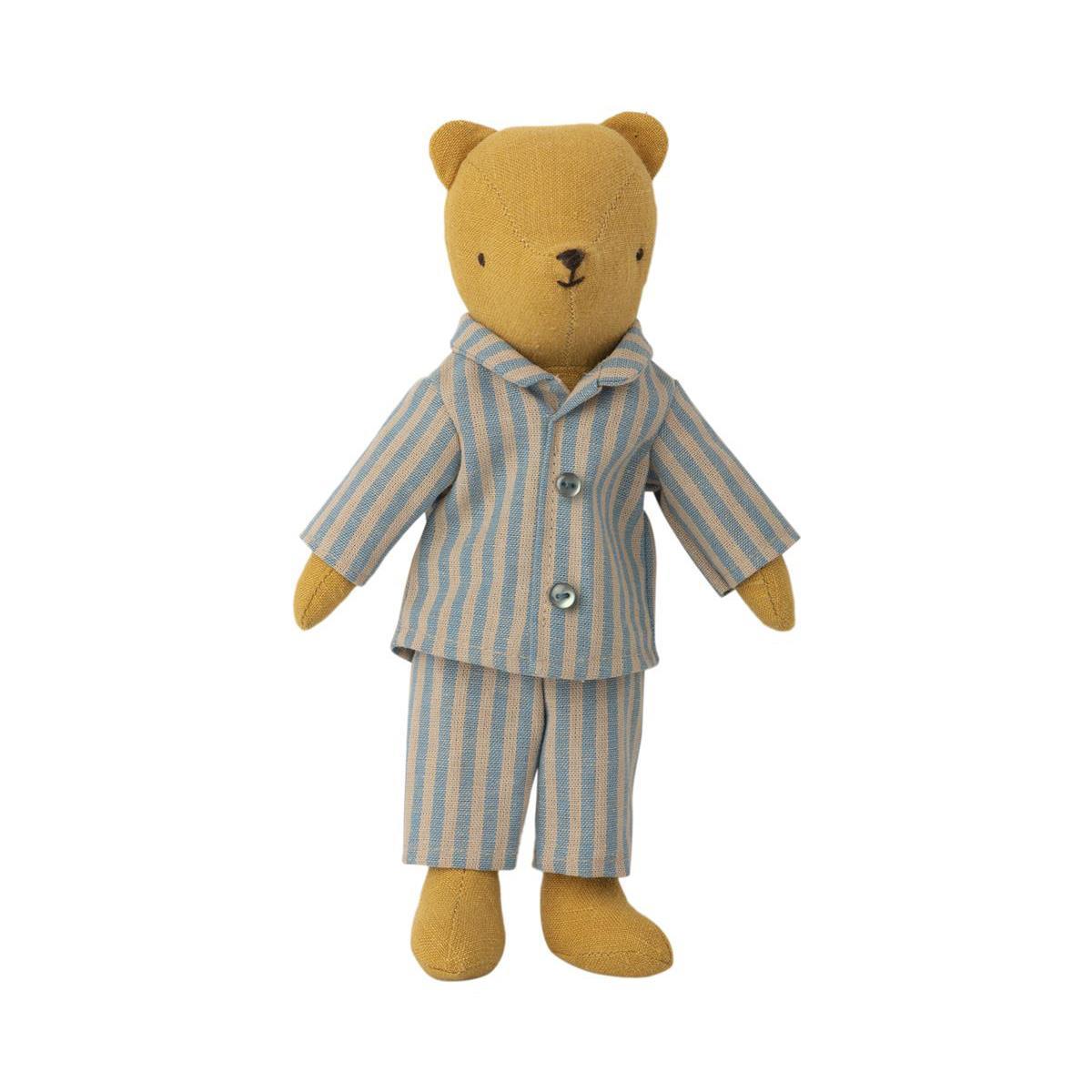 Maileg Teddy Junior Clothes, Blue Pyjamas