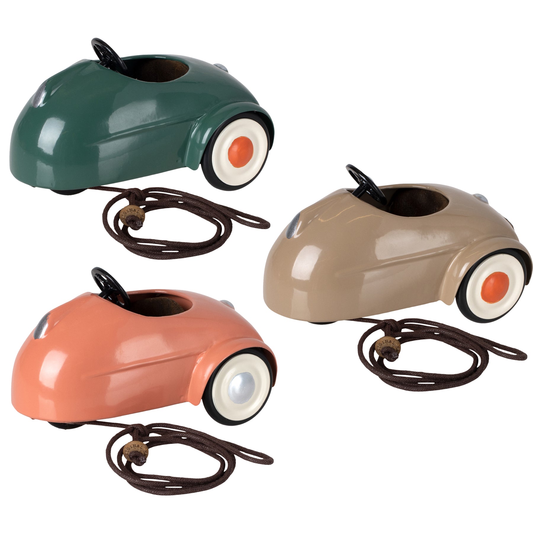 Maileg Mouse Car - Coral, Dark Green or Light Brown