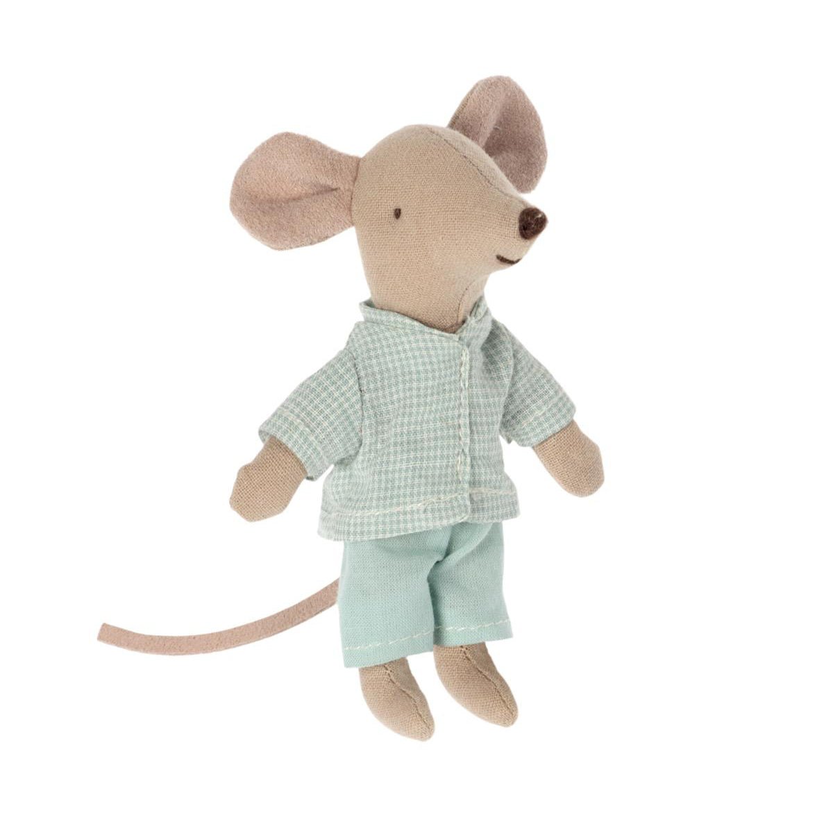 Maileg Little Brother Mouse Pyjamas - I Want That Present