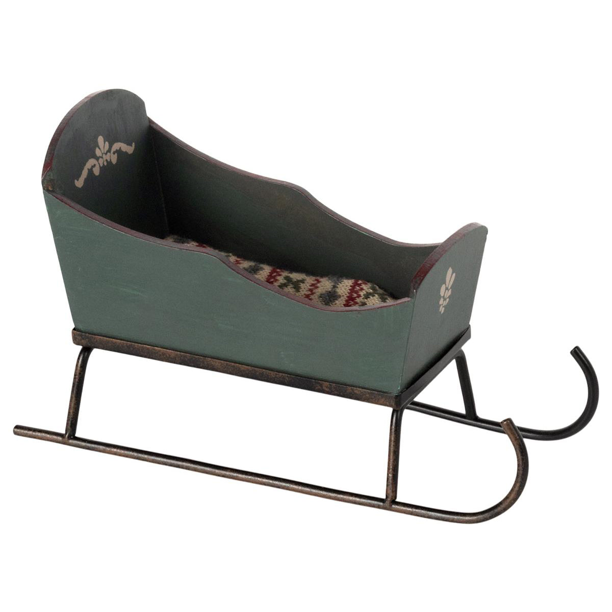 Maileg Mouse Sleigh - Green