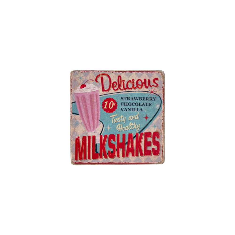 Miniature Kitchen Sign - Milkshakes