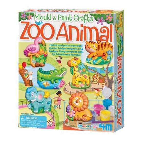 4M Mould & Paint - Zoo Animals - I Want That Present