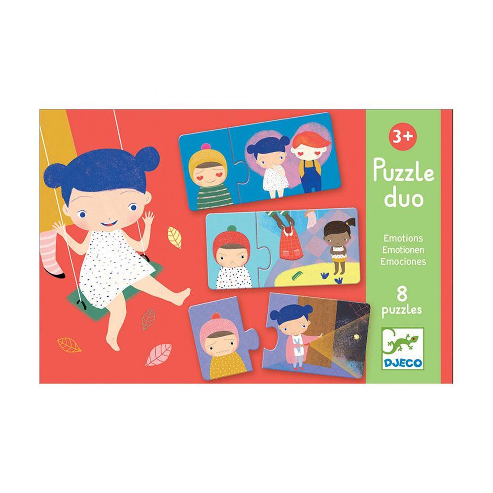 Djeco Duo Puzzle - Emotions - I Want That Present