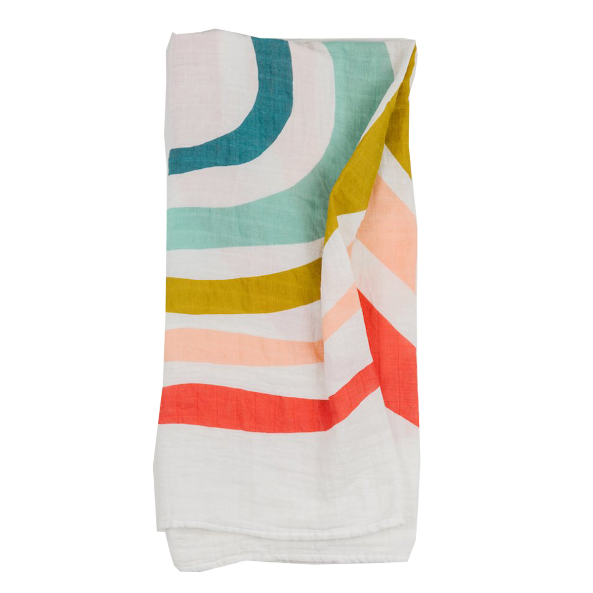 Clementine Muslin Swaddle Blanket - Rainbow