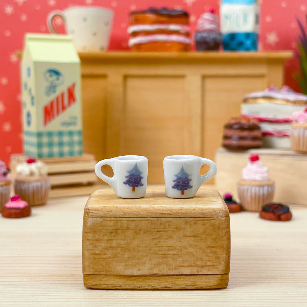 Miniature Christmas Mugs - Set of 2 (5 designs)