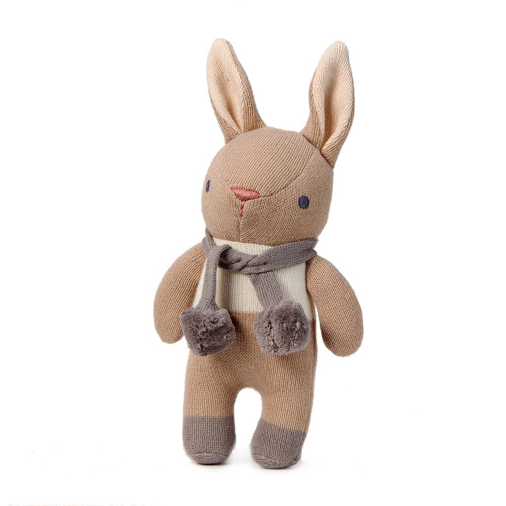 Threadbear Designs Baby Threads Taupe Bunny Gift Set - I Want That Present