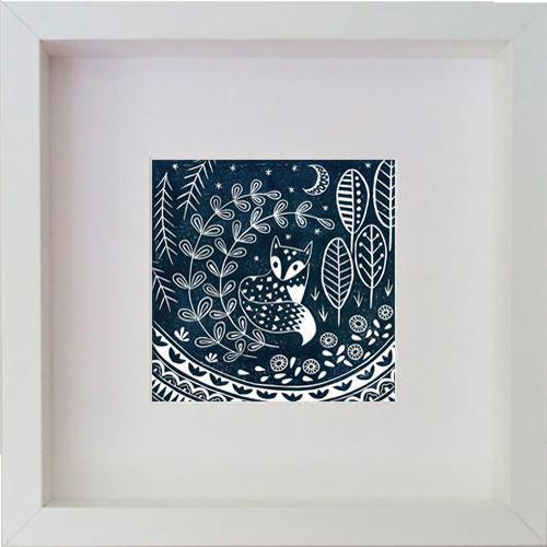 Daniel Fox in Midnight Blue, Framed Print - I Want That Present