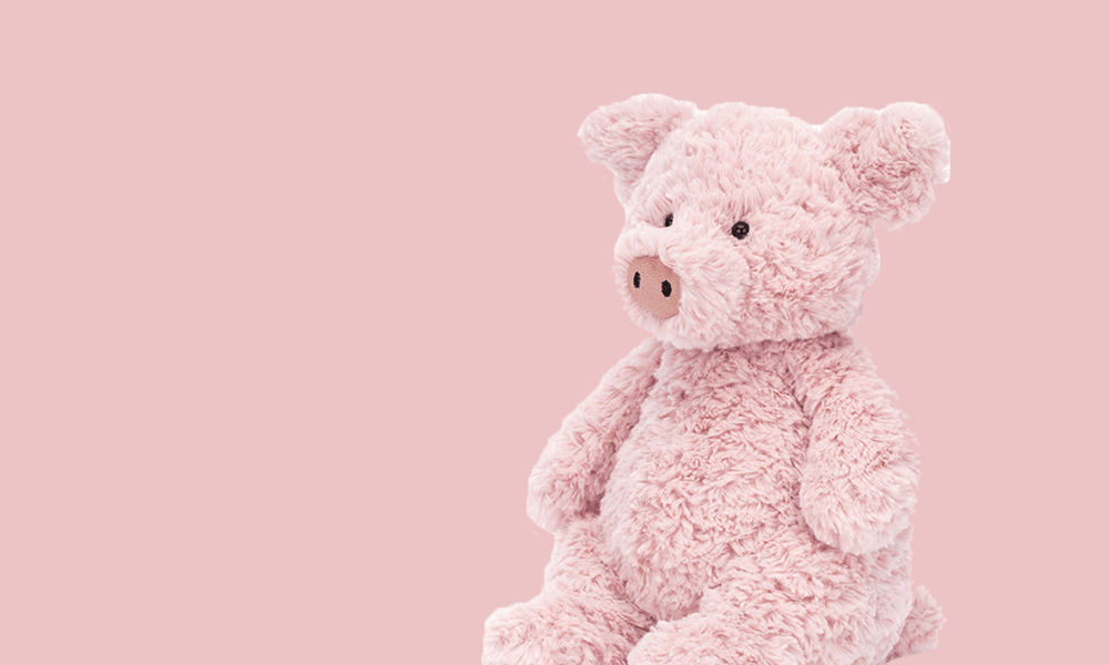 Jellycat Farm Animals - I Want That Present