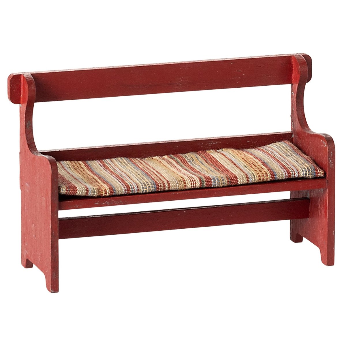 Maileg Bench, Mouse Size - Red - I Want That Present