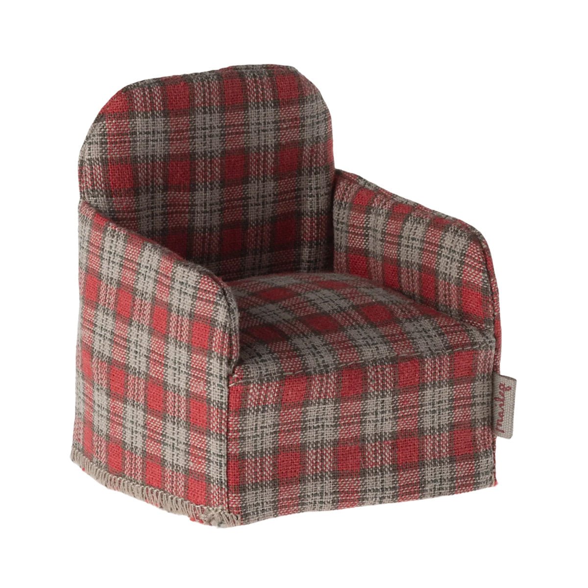 Maileg Mouse Chair - Red Check - I Want That Present