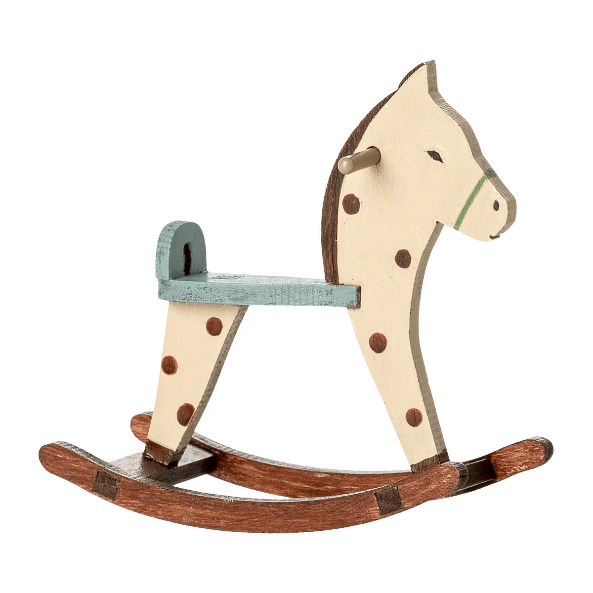 Maileg Rocking horse, Mouse - Spotted - I Want That Present