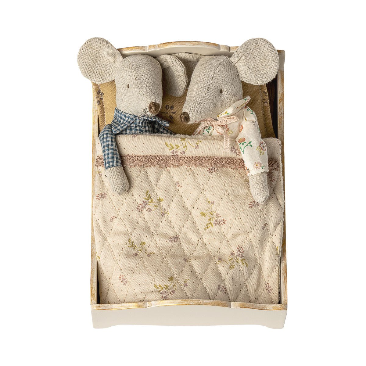 Maileg Mouse Bed, White - I Want That Present