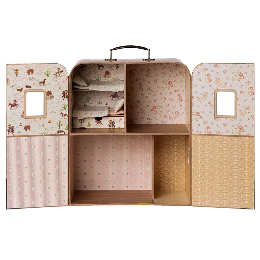 Maileg SuitCasa with Furniture & Mice - I Want That Present