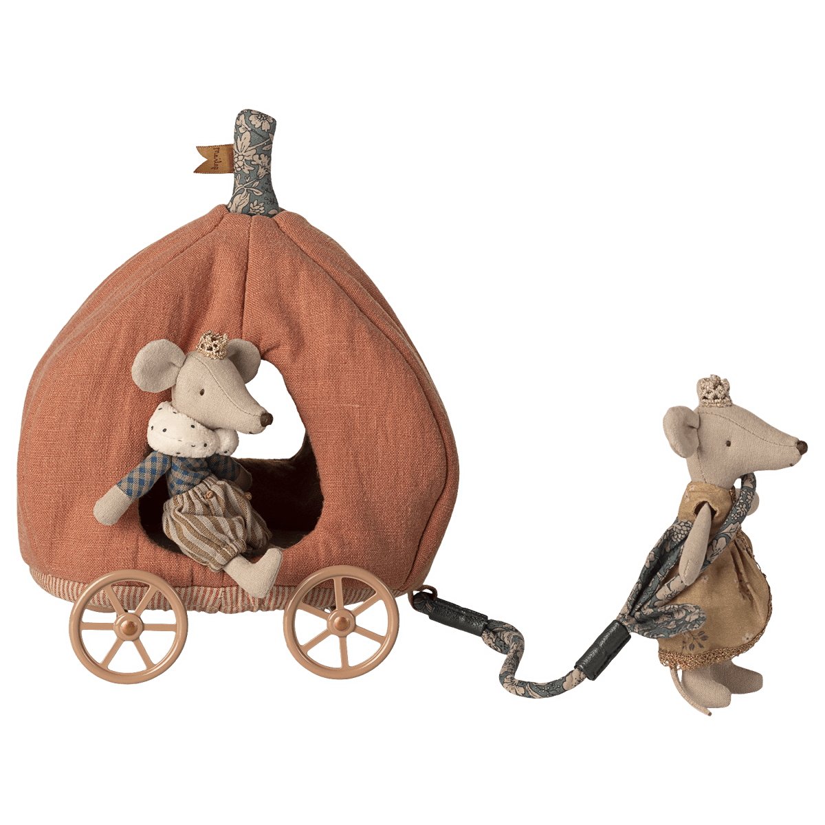 Maileg Pumpkin carriage and Royal Mice Bundle