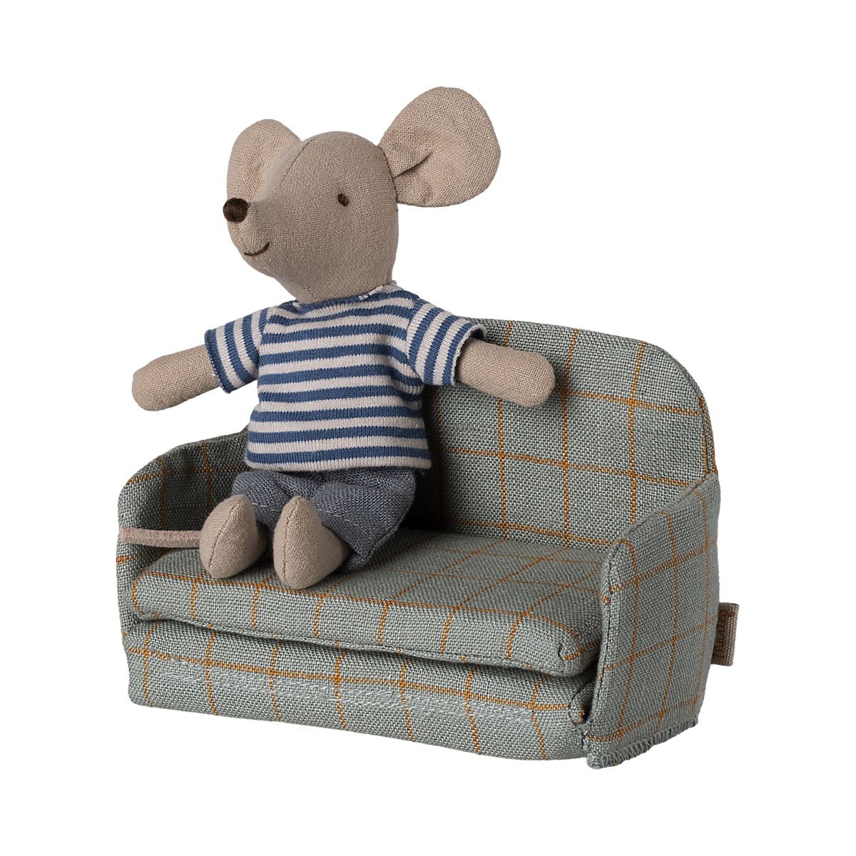 Maileg Sofa Bed - Mouse - Check - I Want That Present