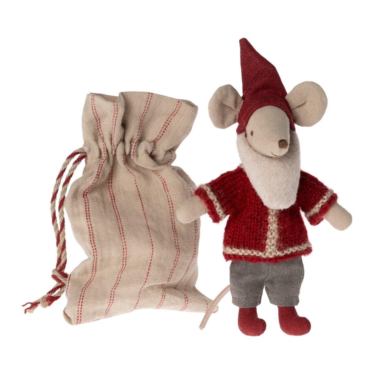 Maileg Santa Mouse, Big Brother - I Want That Present