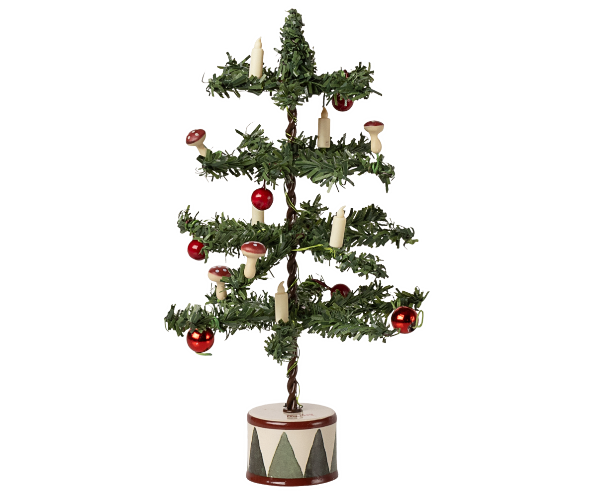 Maileg Santa Mouse, Christmas Tree and Sled Bundle