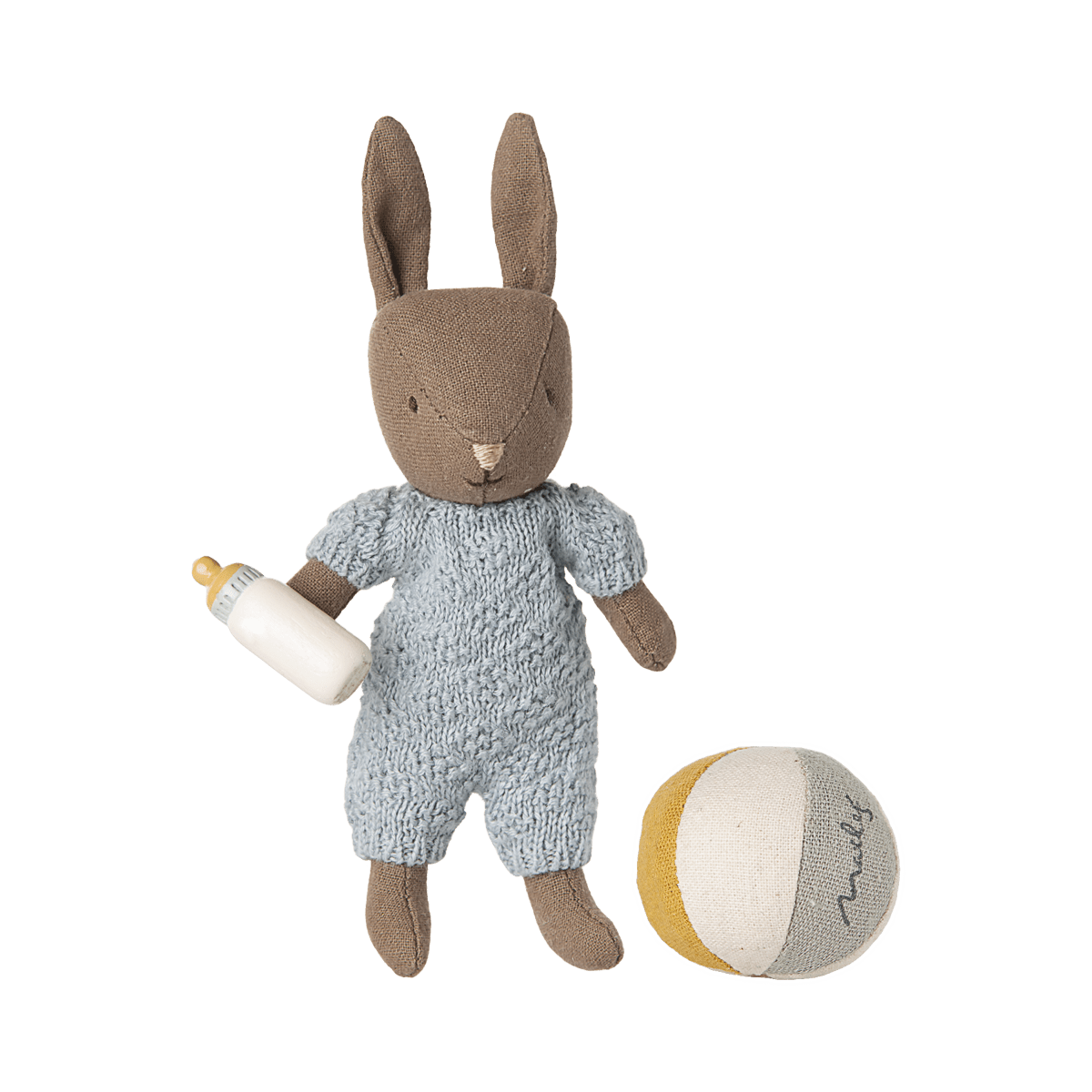 Maileg Rabbit Set, Micro - Brown - Blue - PREORDER - due November - I Want That Present