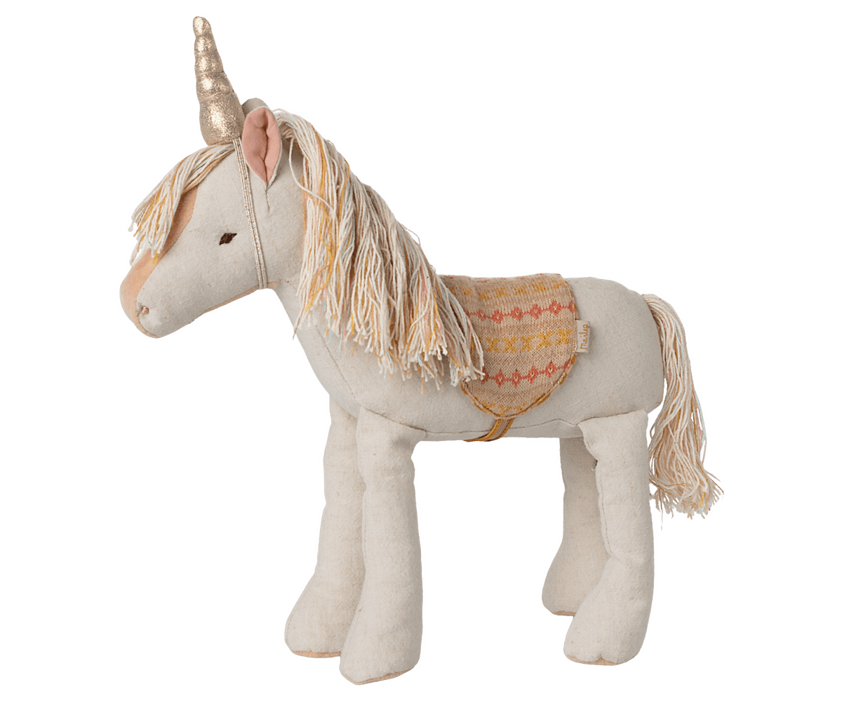 Maileg Pumpkin Carriage & Unicorn - I Want That Present