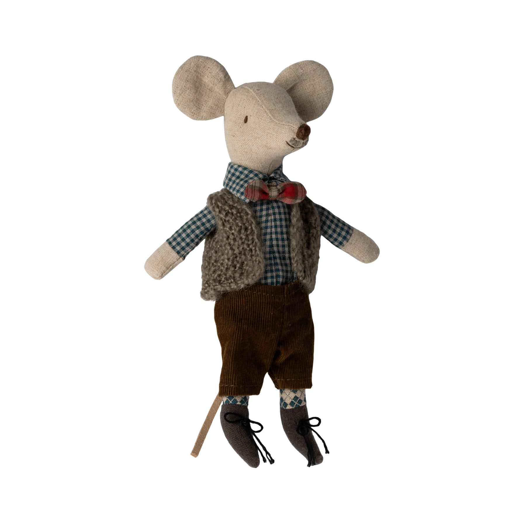Maileg Grandpa Mouse Clothes - Vest, Pants & Bow Tie