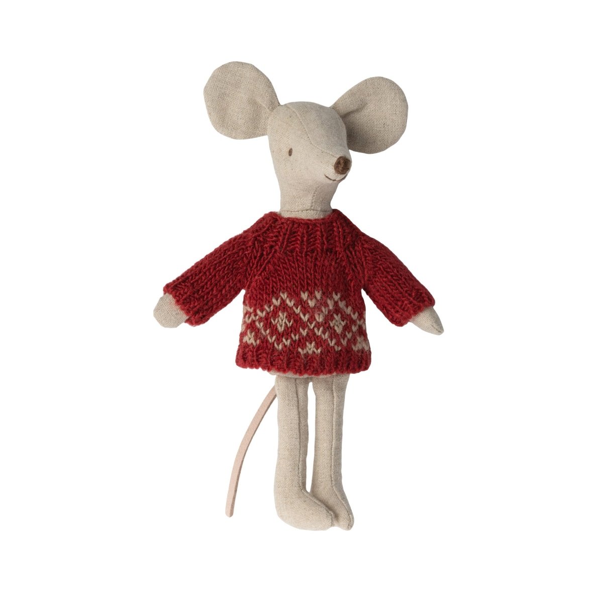 Maileg Mum Mouse Clothes - Red Jumper - I Want That Present