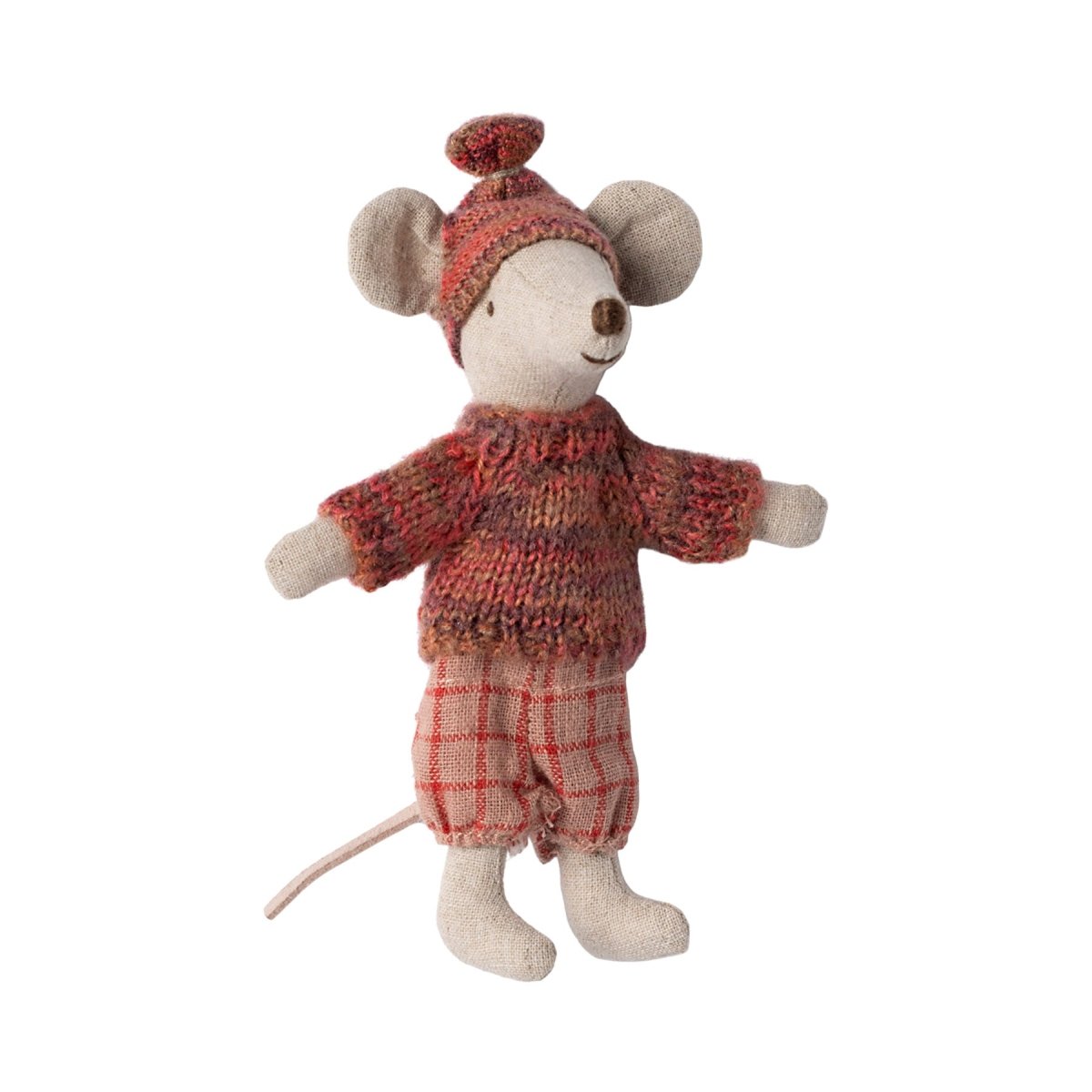 Maileg Winter Ski Mouse, Big Sister with Hat & Skis - I Want That Present