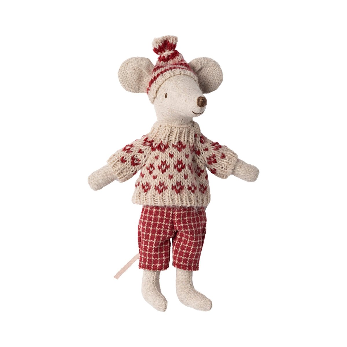 Maileg Winter Ski Mouse, Mum with Hat & Skis - I Want That Present