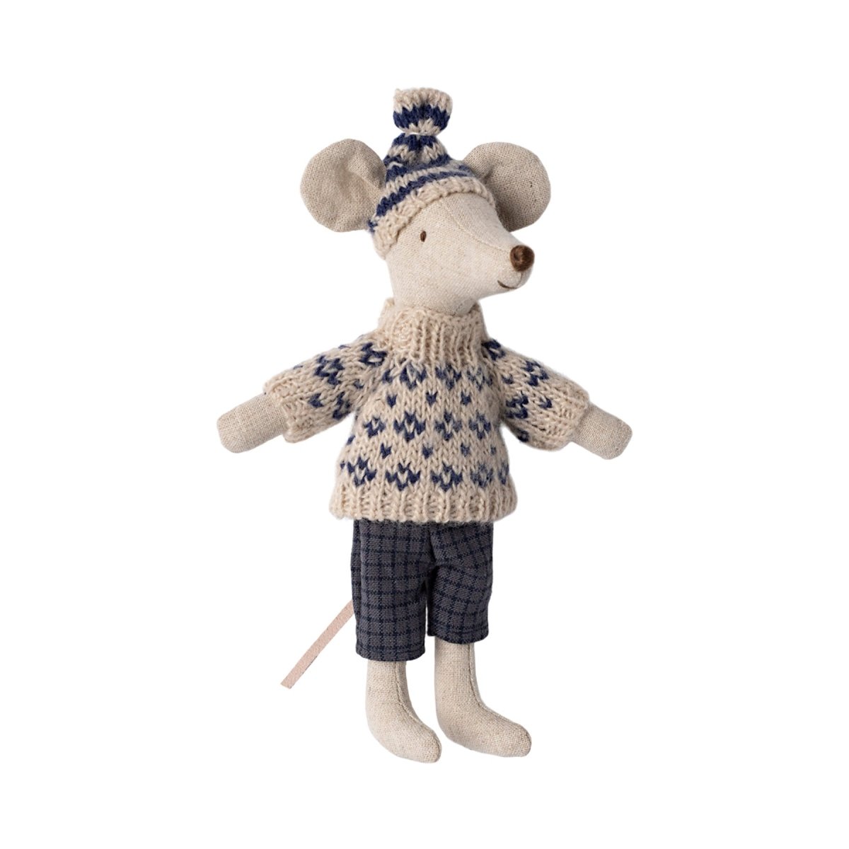 Maileg Winter Ski Mouse, Dad (with Hat) - I Want That Present