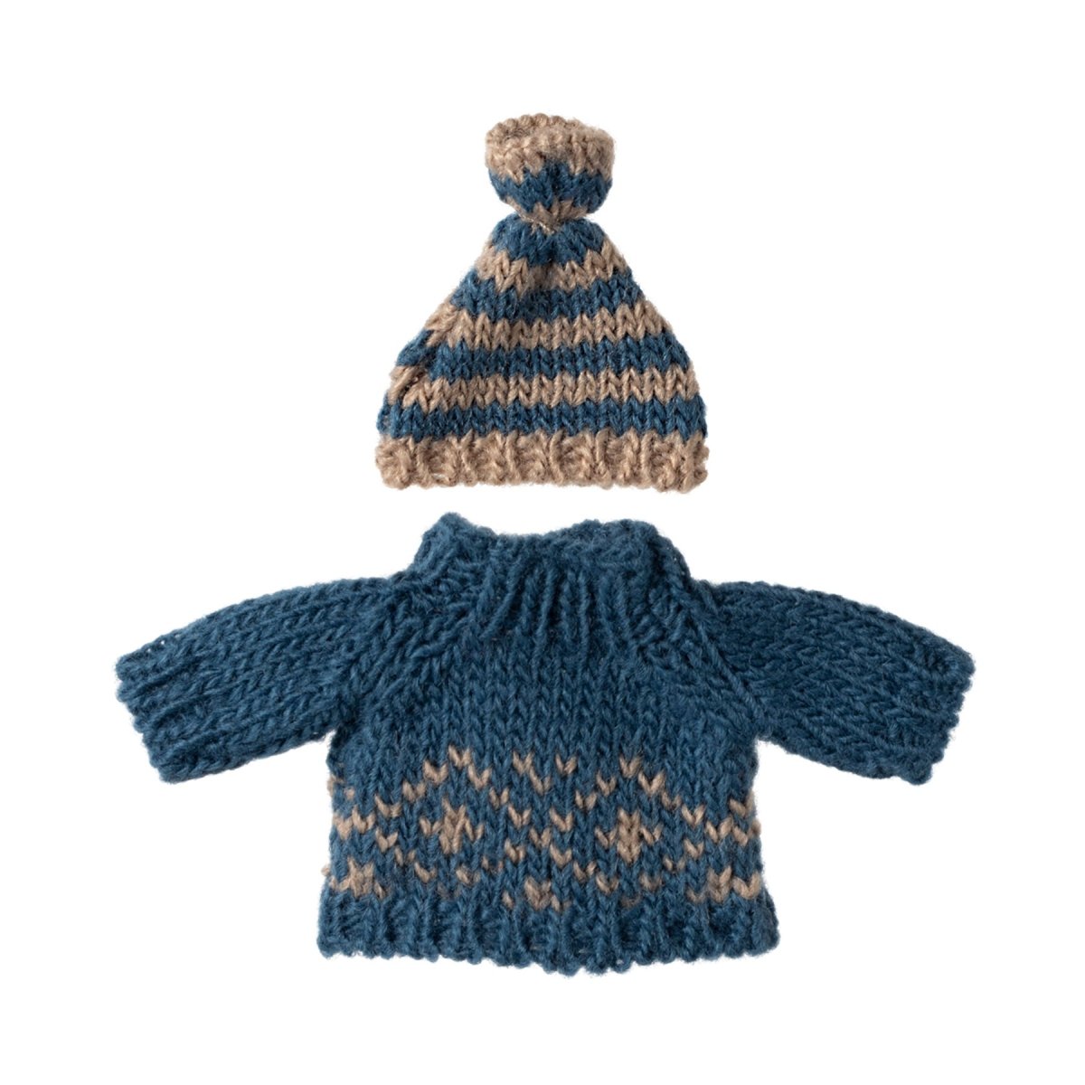 Maileg Dad Knitted Jumper & Hat - I Want That Present