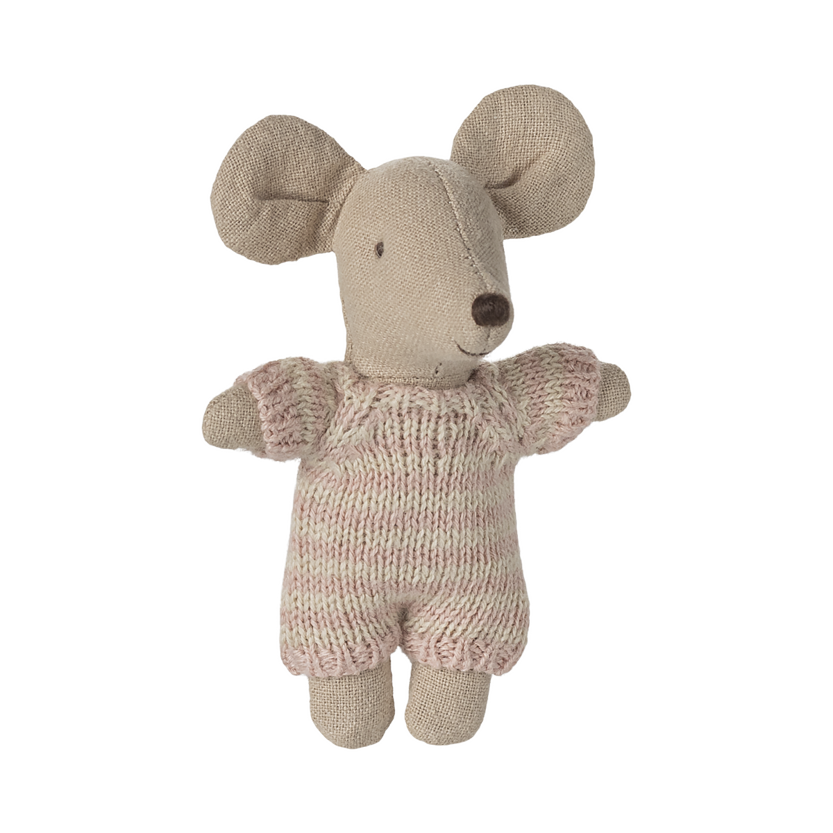 Baby Mouse in Carry Cot - Rose
