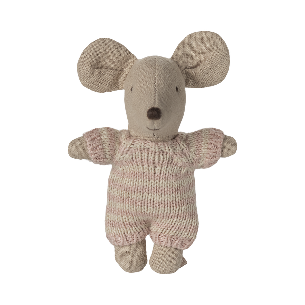 Baby Mouse in Carry Cot - Rose