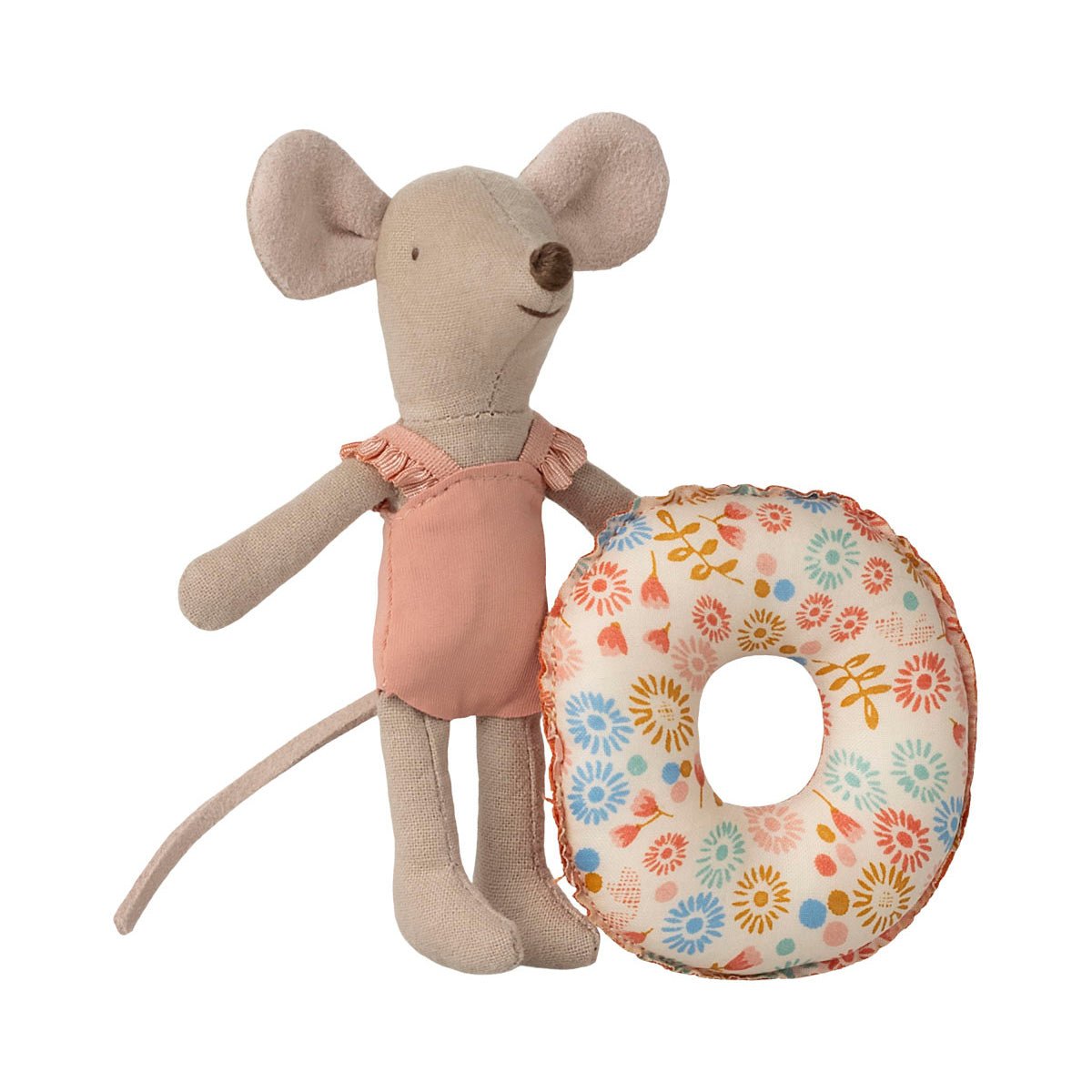 Maileg Beach Mouse with Float, Little Sister - Flower - I Want That Present