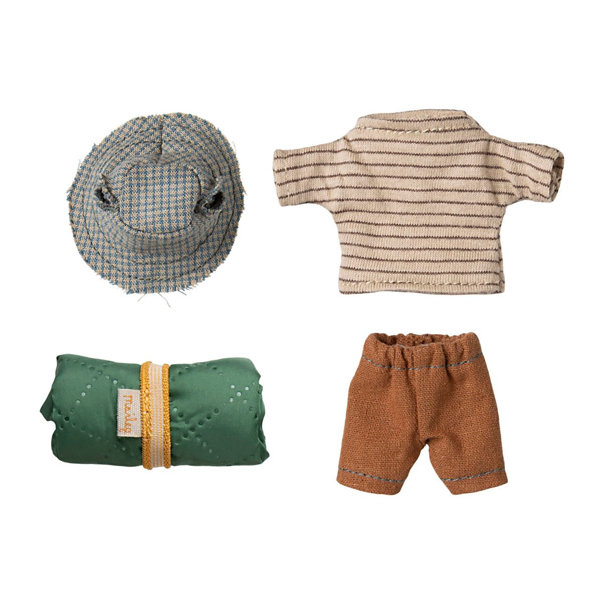 Maileg Hiker Mouse, Big Brother - Thin Stripes - I Want That Present