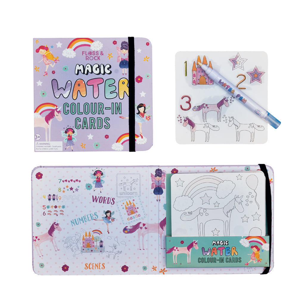 Magic Colour Changing Water Cards - Fairy Unicorn