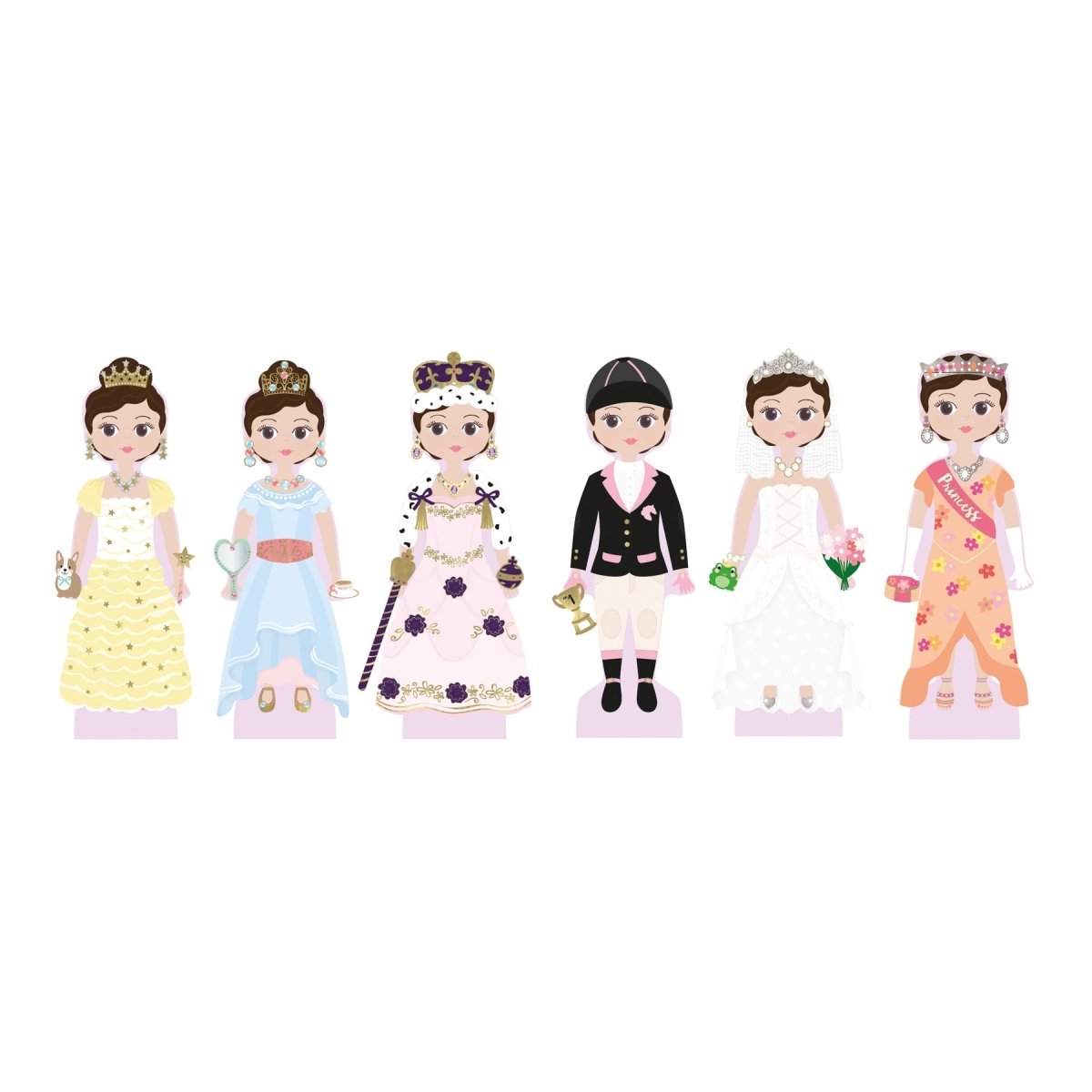 Wooden Magnetic Dress Up Doll - Charlotte - I Want That Present