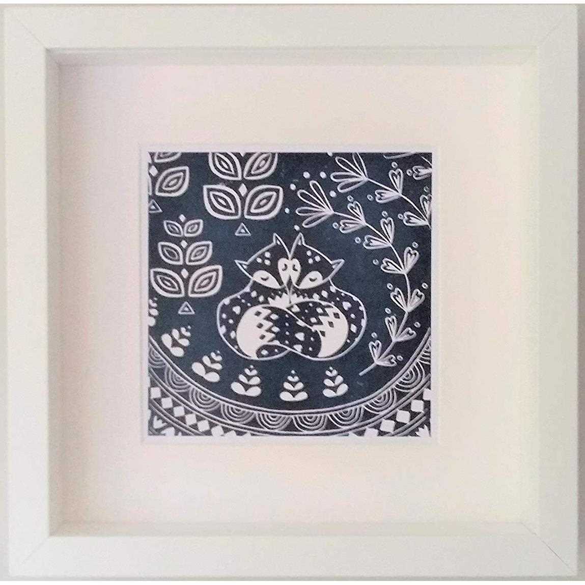 Daniel and Rosie Fox in Midnight Blue, Framed Print - I Want That Present