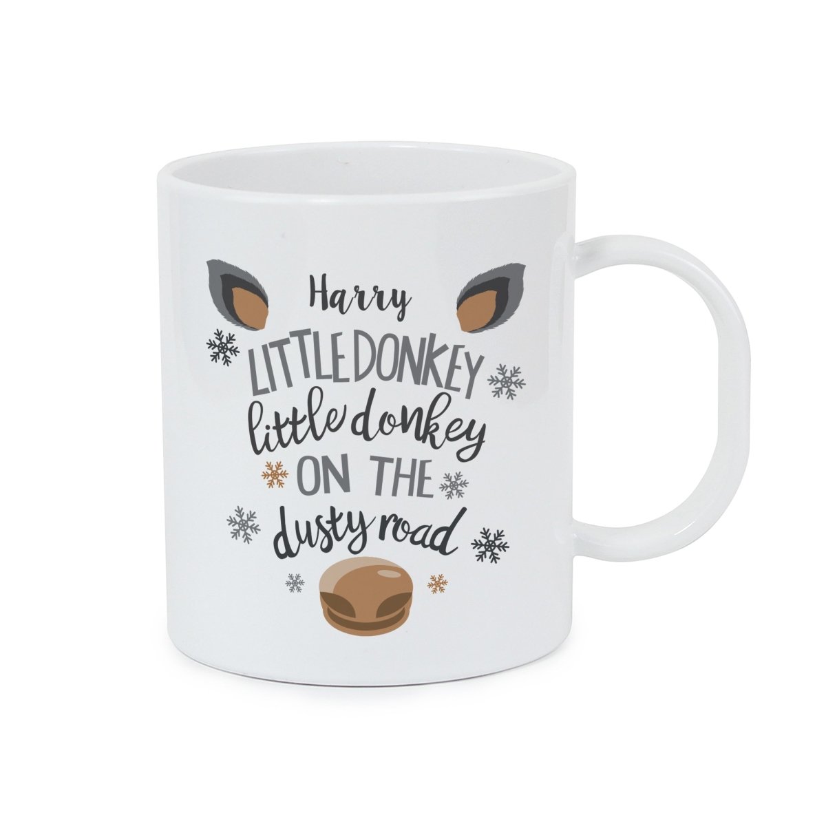 Personalised Little Donkey Plastic Mug - I Want That Present