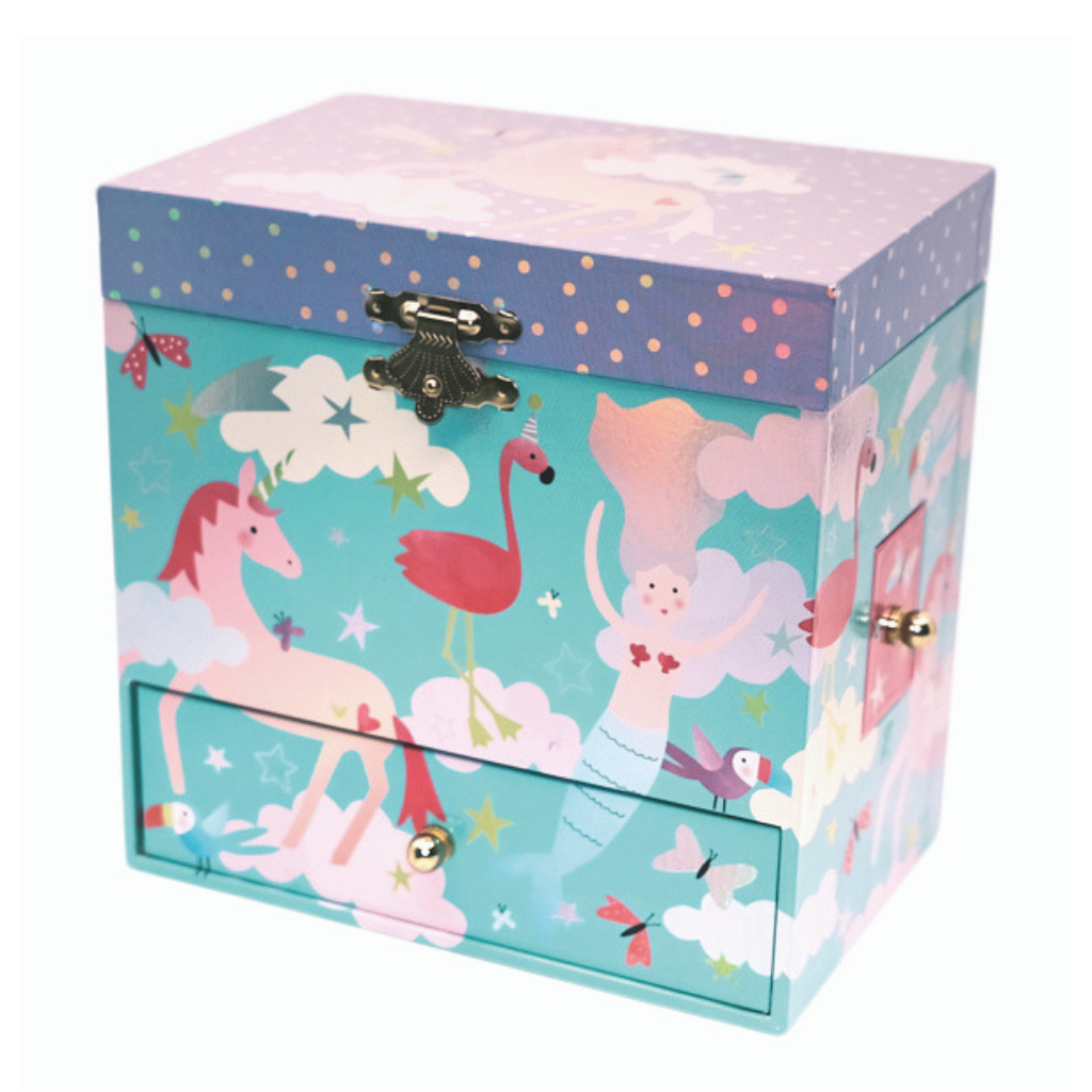Floss & Rock Musical Jewellery Box With 3 Drawers - Fantasy