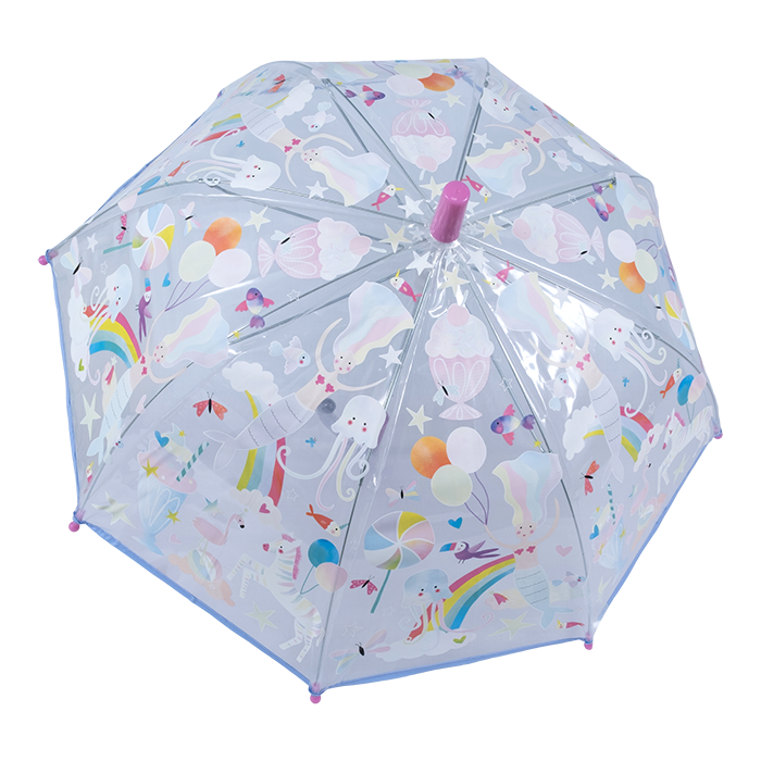 Transparent Colour Changing Umbrella - Fantasy by Floss & Rock