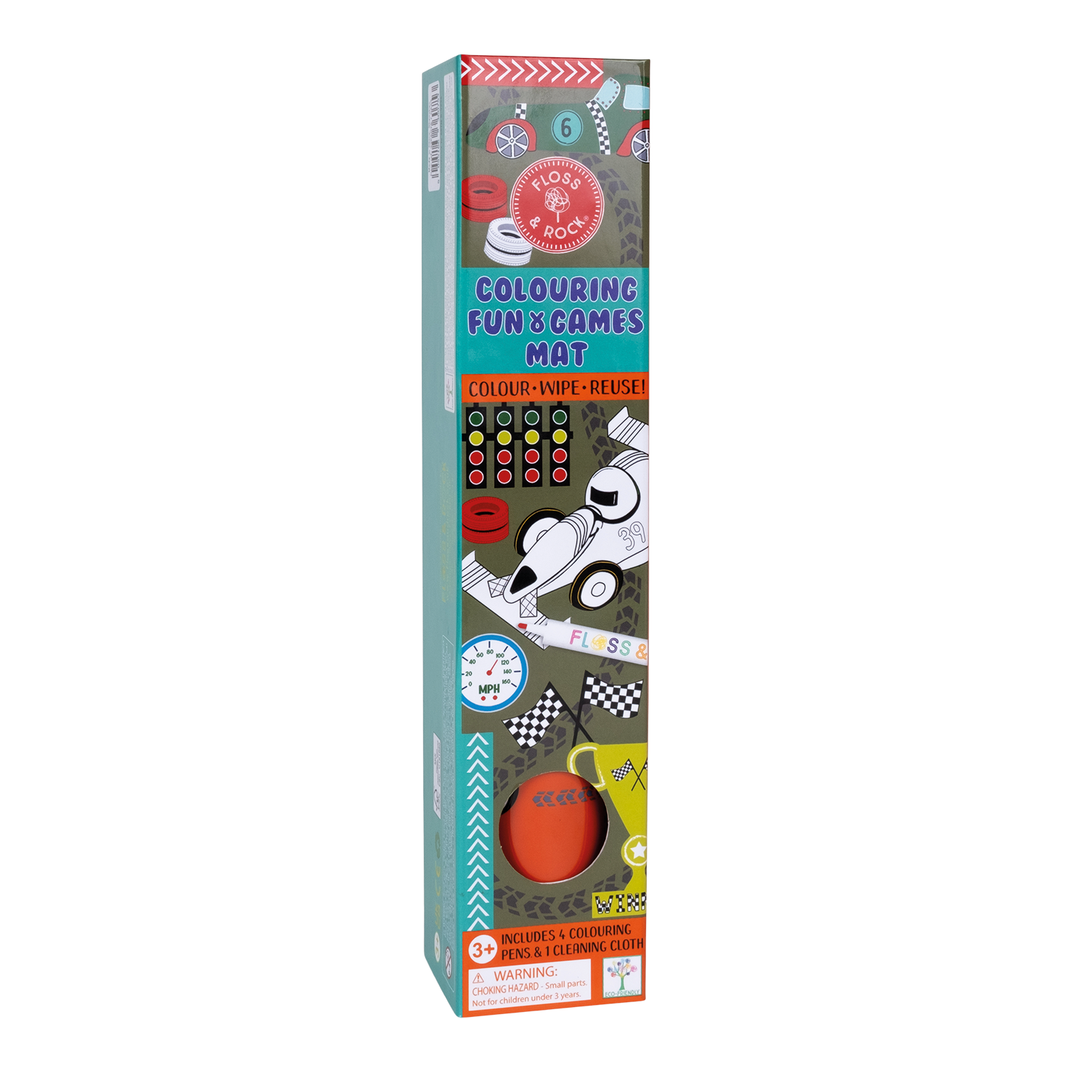 Colouring Fun & Games Mat - Cars