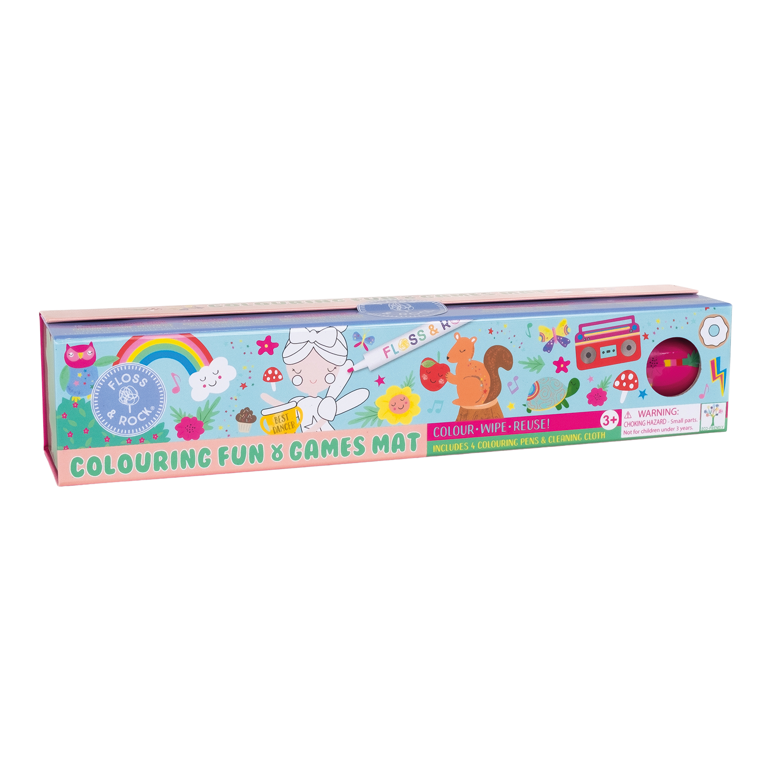 Colouring Fun & Games Mat - Rainbow Fairy