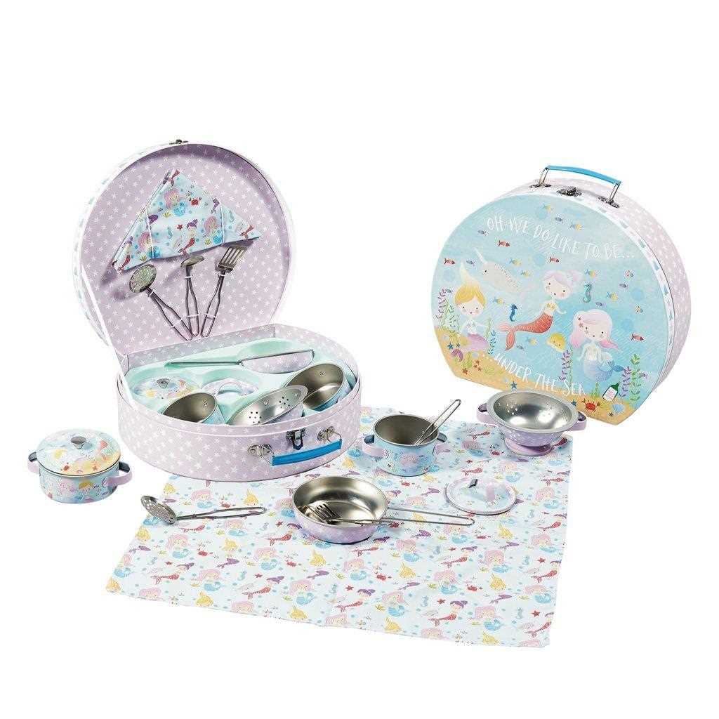 Floss & Rock Mermaid 10 Piece Tin Kitchen Set
